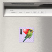 I Love Budgies Magneet (Insitu (Vaatwasser))