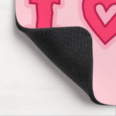 "I Love Bugs" Mousepad in Pink Muismat (Hoek)