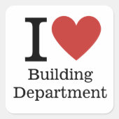 I ❤️ Love Building Département STICKER (Devant)