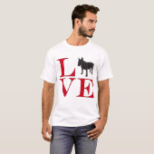 I Love Bull Terriers - Light Colour T-shirt (Voorkant volledig)