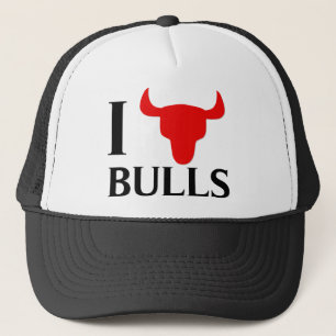 I Love Bulls Trucker Pet