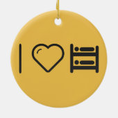 I Love Bunk Beds Keramisch Ornament (Achterkant)