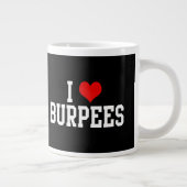 I Love Burpees, Fitness Extra Grote Beker (Rechts)