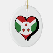 I Love Burundi Ornament (Rechts)