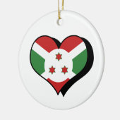 I Love Burundi Ornament (Links)