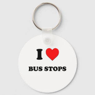I Love Bus Stops Sleutelhanger