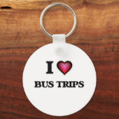 I Love Bus Trips Sleutelhanger (Voorkant)