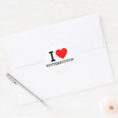 I Love Butterscotch Ronde Sticker (Envelop)