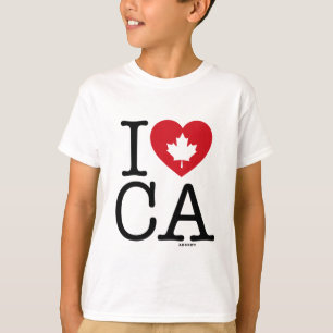 I Love CA   J'aime le T-shirt sur mesure pour enfa