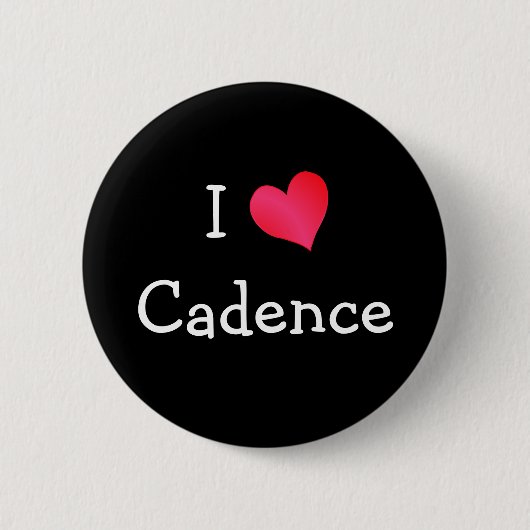 I Love Cadence Ronde Button 5,7 Cm (Voorkant)