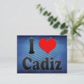 I Love Cadiz, Spain Briefkaart (Staand voorkant)
