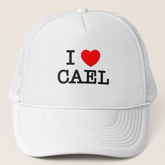 I Love Cael Trucker Pet (Voorkant)