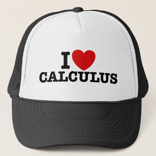 I Love Calculus Trucker Pet (Voorkant)