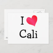 I Love Cali Briefkaart (Voorkant / Achterkant)