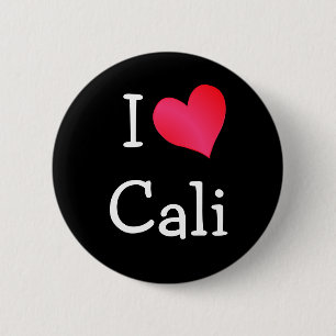 I Love Cali Ronde Button 5,7 Cm
