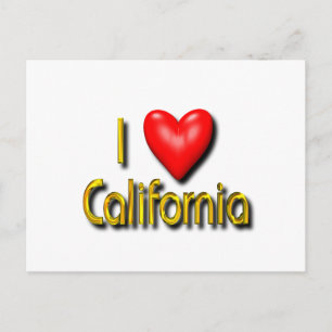 I Love California Briefkaart