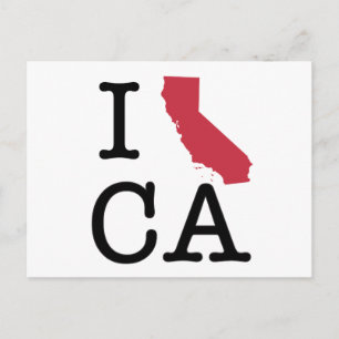 I Love California Briefkaart