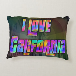 I LOVE California Bright Future Coussin