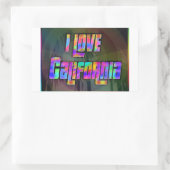 I LOVE California Bright Future Sticker (Sac)