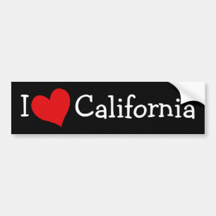 I Love California Bumpersticker