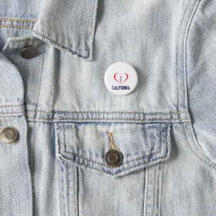 I Love California Ronde Button 3,2 Cm