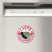 I Love California State Map and Flag Magneet (Insitu (Vaatwasser))