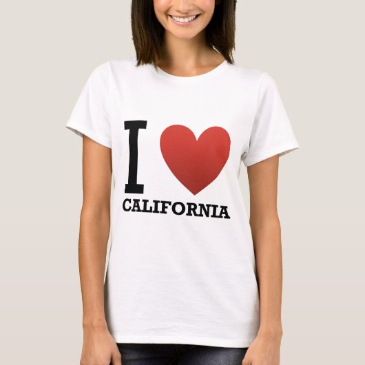 I Love California T-shirt (Voorkant)