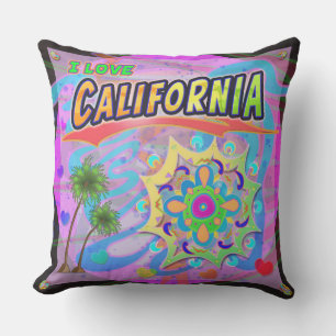 I LOVE California True Progress Coussin