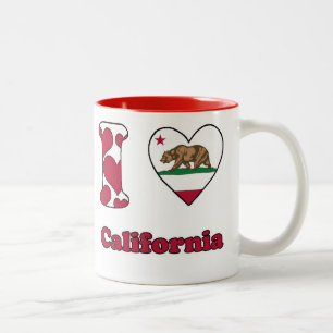 I love California Tweekleurige Koffiemok