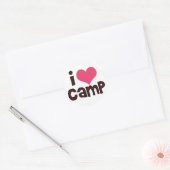 I Love Camp Ronde Sticker (Envelop)