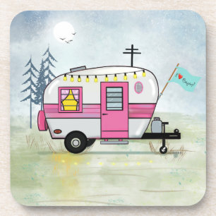 I Love Camping Dessous de verre