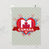  I Love Canada Briefkaart (Voorkant / Achterkant)