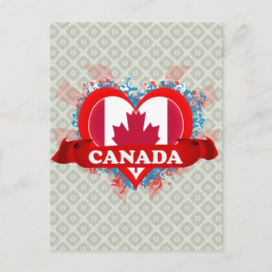  I Love Canada Briefkaart (Voorkant)