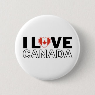 I LOVE CANADA - For real Canadians. Ronde Button 5,7 Cm