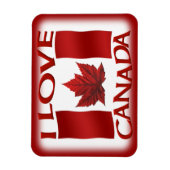 I Love Canada Fridge Magnet Canada Souvenir Magnet (Vertical)