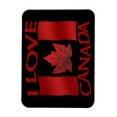 I Love Canada Fridge Magnet Canada Souvenir Magnet (Vertical)