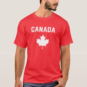 I Love Canada Minimalist Canadian Flag T-shirt