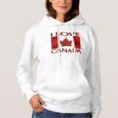 I Love Canada Sweat - shirt à capuche Femme Canada (Devant)