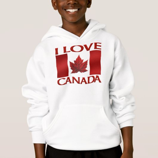 I Love Canada Sweat - shirt à capuche Souvenir Can (Devant)