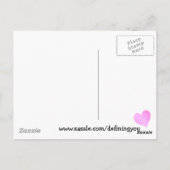 I Love Canberra Briefkaart (Achterkant)