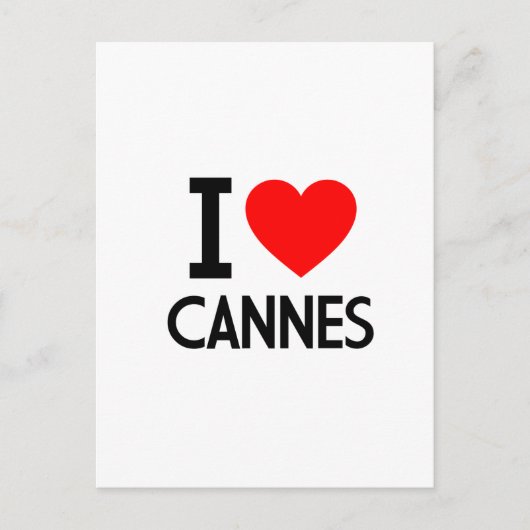 I Love Cannes Briefkaart (Voorkant)