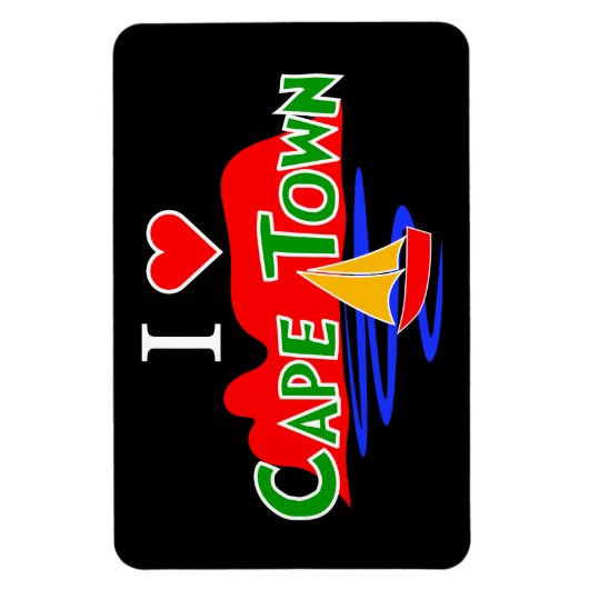 I Love Cape Town Table Mountain Large Flexi Magnet (Vertical)