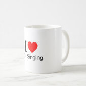 I Love Car Singing Koffiemok (Voorkant rechts)