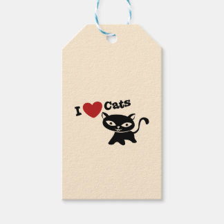 I Love Cat Cadeaulabel