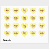 I Love Cat Naps, Coeur Sticker (Feuille)