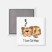 I Love Cat Naps Magneet (Voorkant / Achterkant)