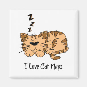 I Love Cat Naps Magneet