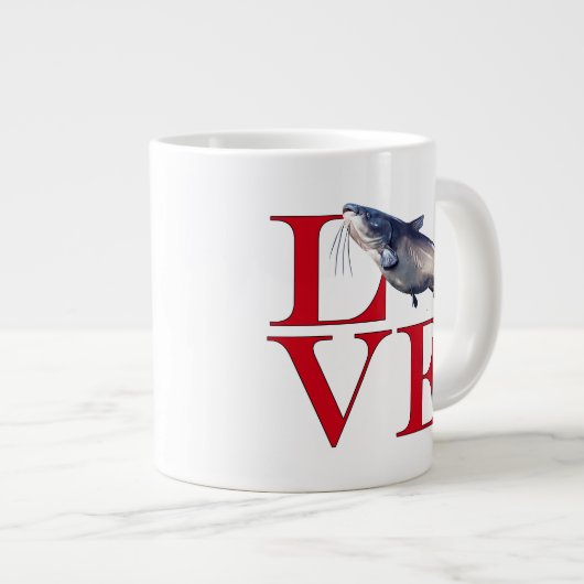 I Love Catfish Extra Grote Beker (Voorkant rechts)