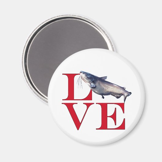 I Love Catfish Magneet (Voorkant / Achterkant)