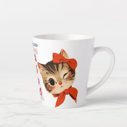 I Love Cats and Books Latte Mok (Rechts)